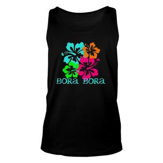 Bora Bora Island Beach Tropical Paradise Travel Surf Ocean Unisex Tank Top | Mazezy