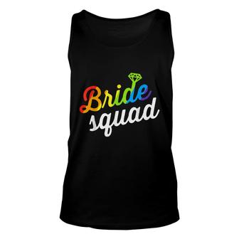 Bride Lgbt Rainbow Flag Lesbian Bachelorette Party Unisex Tank Top - Thegiftio UK