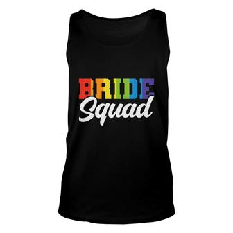 Bride Squad Lgbt Couple Wedding Gay Pride Bridal Shower Unisex Tank Top - Thegiftio