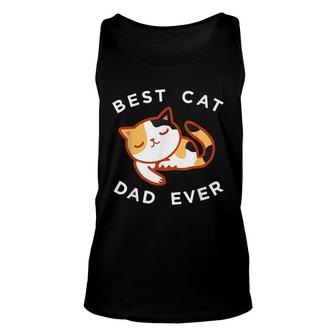 Calico Cat Dad Best Kitty Father Ever Gift Unisex Tank Top - Seseable