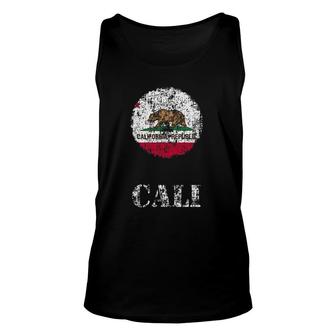 California - California Flag Republic Bear Unisex Tank Top | Mazezy UK