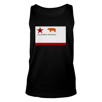 California Republic Todds Bear Flag Of 1846 Usa Unisex Tank Top | Mazezy