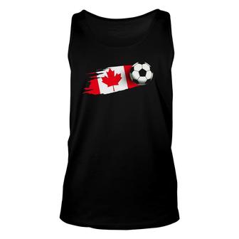 Canada Flag Jersey Canadian Soccer Team Canadian Unisex Tank Top | Mazezy