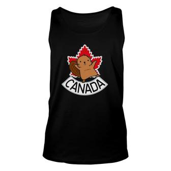 Canada National Animal Beaver Gift Unisex Tank Top | Mazezy
