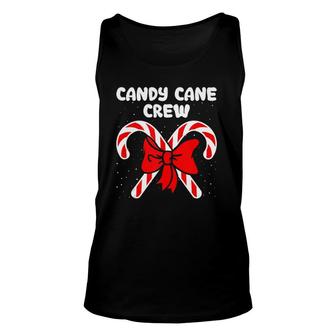 Candy Cane Crew Christmas Sweets Family Matching Costume Unisex Tank Top - Seseable