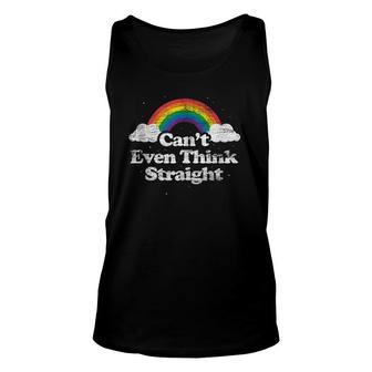 Cant Even Think Straight - Lgbt Gay Pride Month Lgbtq Unisex Tank Top - Seseable