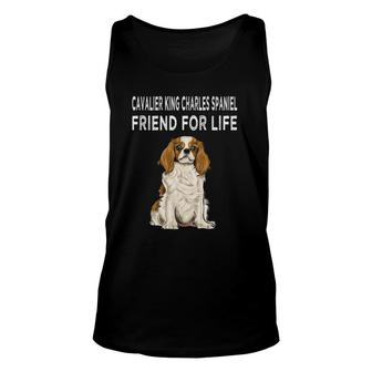 Cavalier King Charles Spaniel Friend For Life Dog Friendship Unisex Tank Top - Seseable