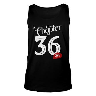 Chapter 36 36Th Birthday Lips Chapter 36 Years Old 1984 Unisex Tank Top - Seseable