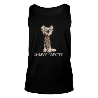 Chinese Crested Crazy Dog Lover Unisex Tank Top | Mazezy