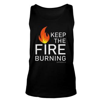 Christian Bible Verse Word Of God Keep The Fire Burning Tank Top | Mazezy