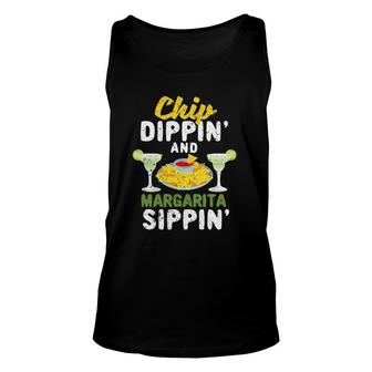 Cinco De Mayo Mexican Fan Chip Dippin And Margarita Sippin Unisex Tank Top - Seseable