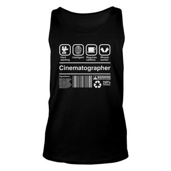 Cinematographer Funny Cinematography Gift Dop Unisex Tank Top | Mazezy