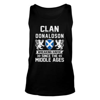 Clan Donaldson Scottish Family Scotland Mothers Day Fathers Unisex Tank Top - Seseable