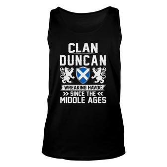 Clan Duncan Scottish Family Scotland Mothers Day Fathers Unisex Tank Top - Seseable