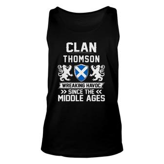 Clan Thomson Scottish Family Scotland Mothers Day Fathers Unisex Tank Top - Seseable