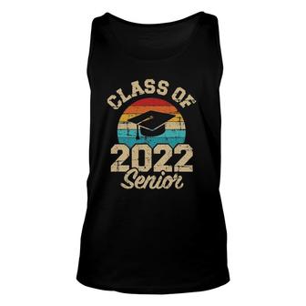 Class Of 2022 Senior Vintage Retro Unisex Tank Top | Mazezy