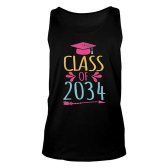 Class Of 2034 For Girls Grow With Me Graduation 2034 Unisex Tank Top - Seseable