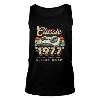 Classic 1977 45Th Birthday Retro Video Game Controller Gamer Tank Top | Mazezy