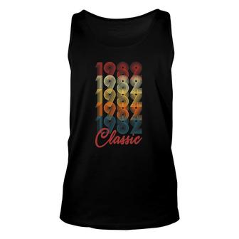 Classic 1982 40Th Birthday Gift Men Women 40 Years Old Unisex Tank Top - Seseable