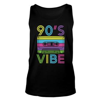 Colorful 90S Vibe Mixtape Music The 80S 90S Styles Unisex Tank Top - Seseable