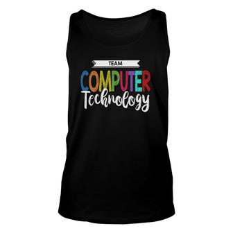 Computer Team Technology Teacher School Unisex Tank Top | Mazezy