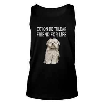 Coton De Tulear Friend For Life Dog Lover Friendship Unisex Tank Top - Seseable