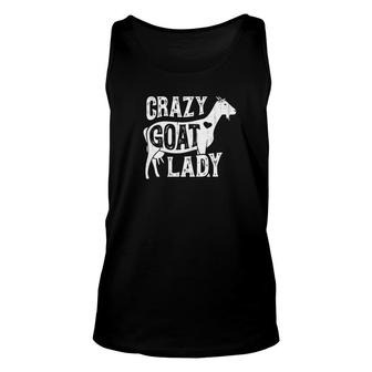 Crazy Goat Lady Goa I Love Goats Vintage Unisex Tank Top - Monsterry