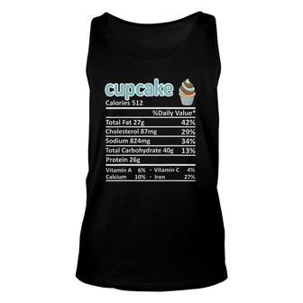Cupcake Nutrition Food Facts Thanksgiving Funny Christmas Unisex Tank Top - Seseable