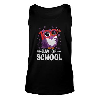 Cute Owl 100Th Day Of School Teacher Student Unisex Tank Top - Seseable