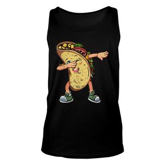 Dabbing Taco Cinco De Mayo Funny Boys Men Mexican Food Dab Unisex Tank Top | Seseable FR
