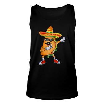 Dabbing Taco Funny Cinco De Mayo Mexican Party Unisex Tank Top - Seseable