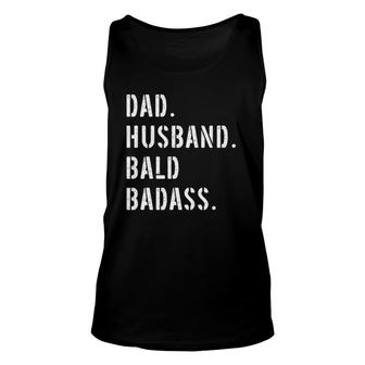 Dad Bald Guy Gifts From Daughter Son Wife Unisex Tank Top - Seseable