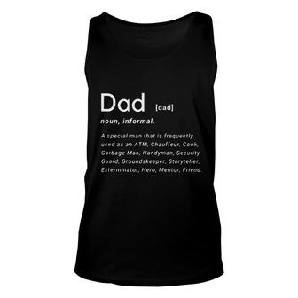 Dad Definition Impression Gift 2022 Style Unisex Tank Top - Seseable