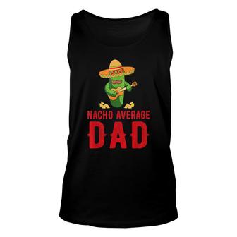 Dad Humor Gifts | Funny Saying Nacho Average Uncle Unisex Tank Top - Seseable
