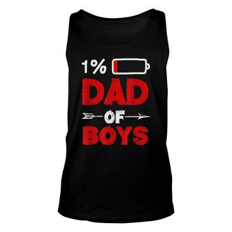 Dad Of Boys Tired Low Energy Fathers Day Daddy Dad Unisex Tank Top - Thegiftio UK
