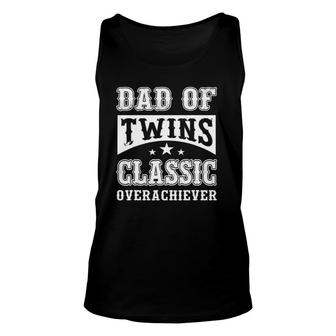 Dad Of Twins Dad To Be Fathers Day Dad Unisex Tank Top - Seseable