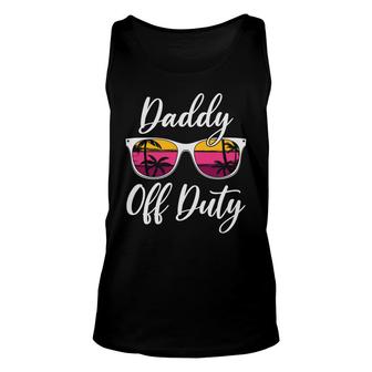Daddy Off Beach Retro Sunset Summer Unisex Tank Top | Seseable CA
