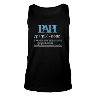 Definition Papi Funny Grandpa Dad Fathers Day Unisex Tank Top - Seseable