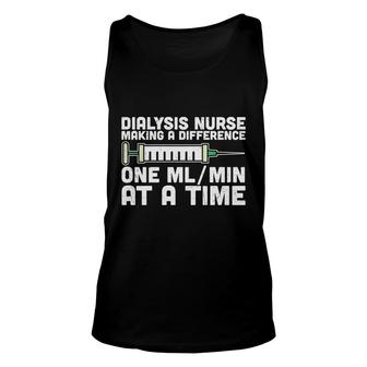 Dialysis Nurse Making A Difference One At A Time New 2022 Unisex Tank Top - Seseable