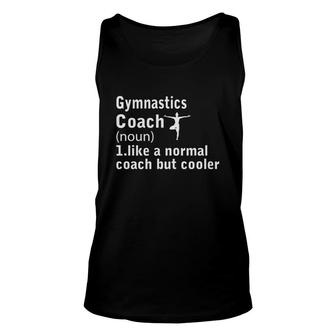 Dictionary Definition Gymnastics Coach Funny Sports Definition Trainer Instructor Unisex Tank Top - Seseable