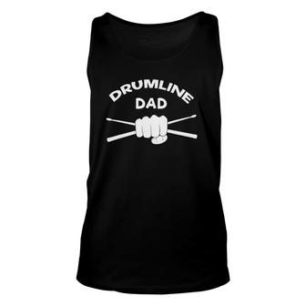 Drumline Dad For Marching Band Fathers Gift Clothing Unisex Tank Top | Mazezy