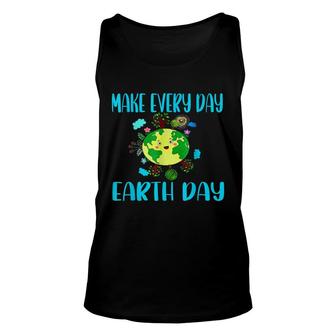 Earth Day 2022 Make Every Day Earth Day Teacher Kids Funny Unisex Tank Top - Seseable