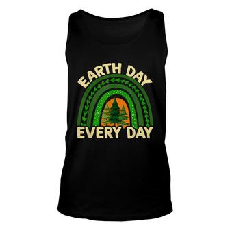 Earth Day Everyday Rainbow Pine Tree Earth Day Earth Day Unisex Tank Top - Seseable