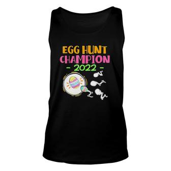 Egg Hunt Champion 2022 Easter Pregnancy Announcement Unisex Tank Top | Mazezy