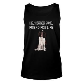 English Springer Spaniel Friend For Life Dog Friendship Unisex Tank Top - Seseable