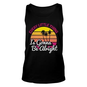 Every Little Thing Beach Retro Sunset Summer Unisex Tank Top | Seseable CA