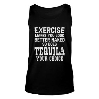 Exercise Makes You Look Better Enjoyable Gift 2022 Unisex Tank Top - Thegiftio UK