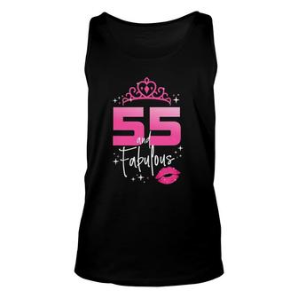 Fabulous At 55 Years Old 55Th Birthday Chapter 55 Women Unisex Tank Top - Seseable