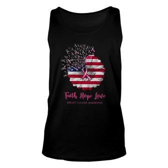 Faith Hope Love Fighter American Flag Happy 4Th Of July Unisex Tank Top - Seseable