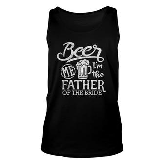 Father Of The Bride Wedding Party Proud Dad Daddy Unisex Tank Top - Seseable